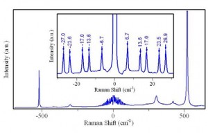 Study of spin excitation in multiferroic through Raman spectroscopy/Sử dụng phổ Raman nghiên cứu về các kích thích spin của vật liệu multiferroic ABO3.